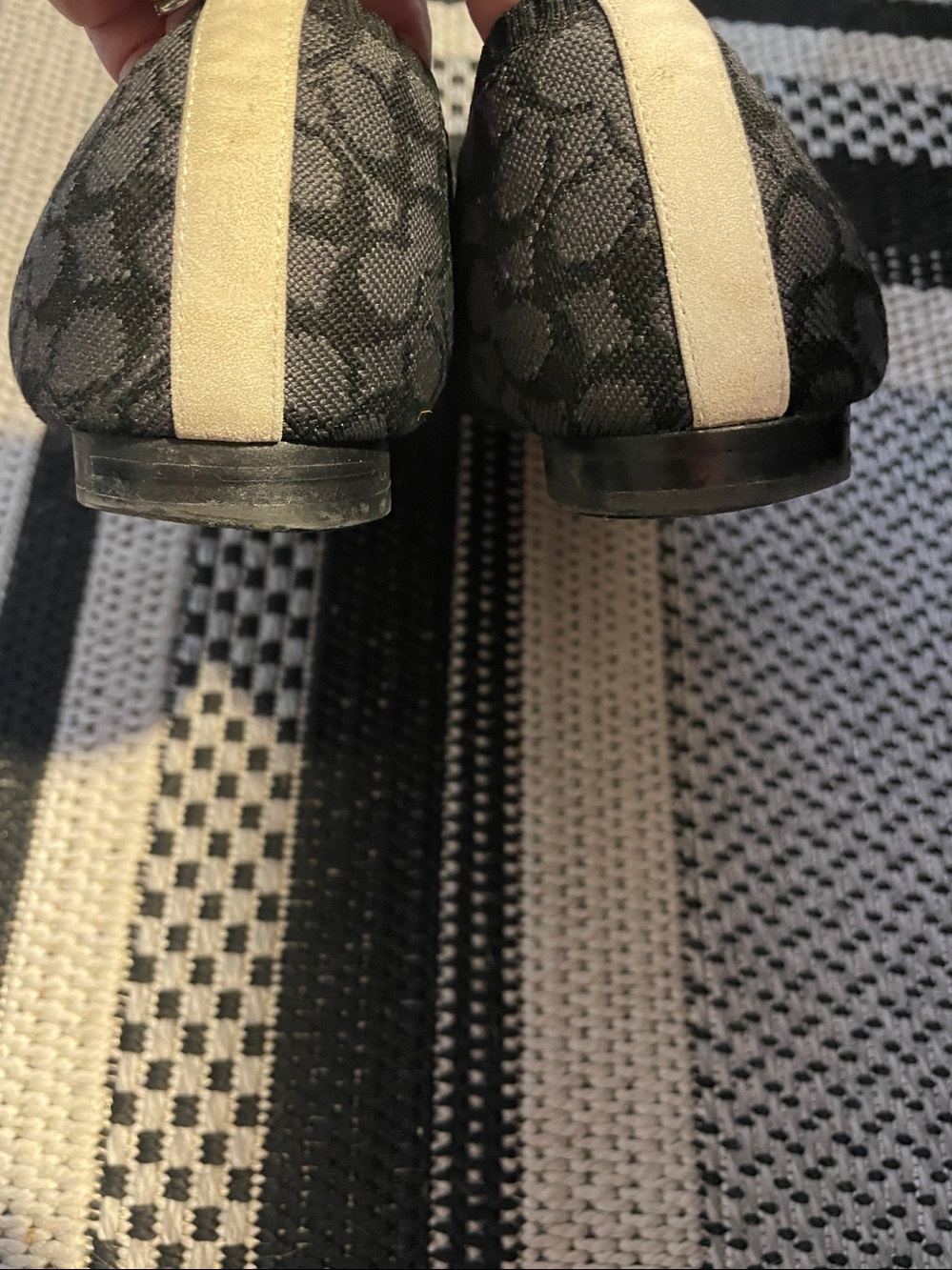 Coach woman’s Black Signature Slip-On Loafers with Silver Bit - Picture 4 of 7